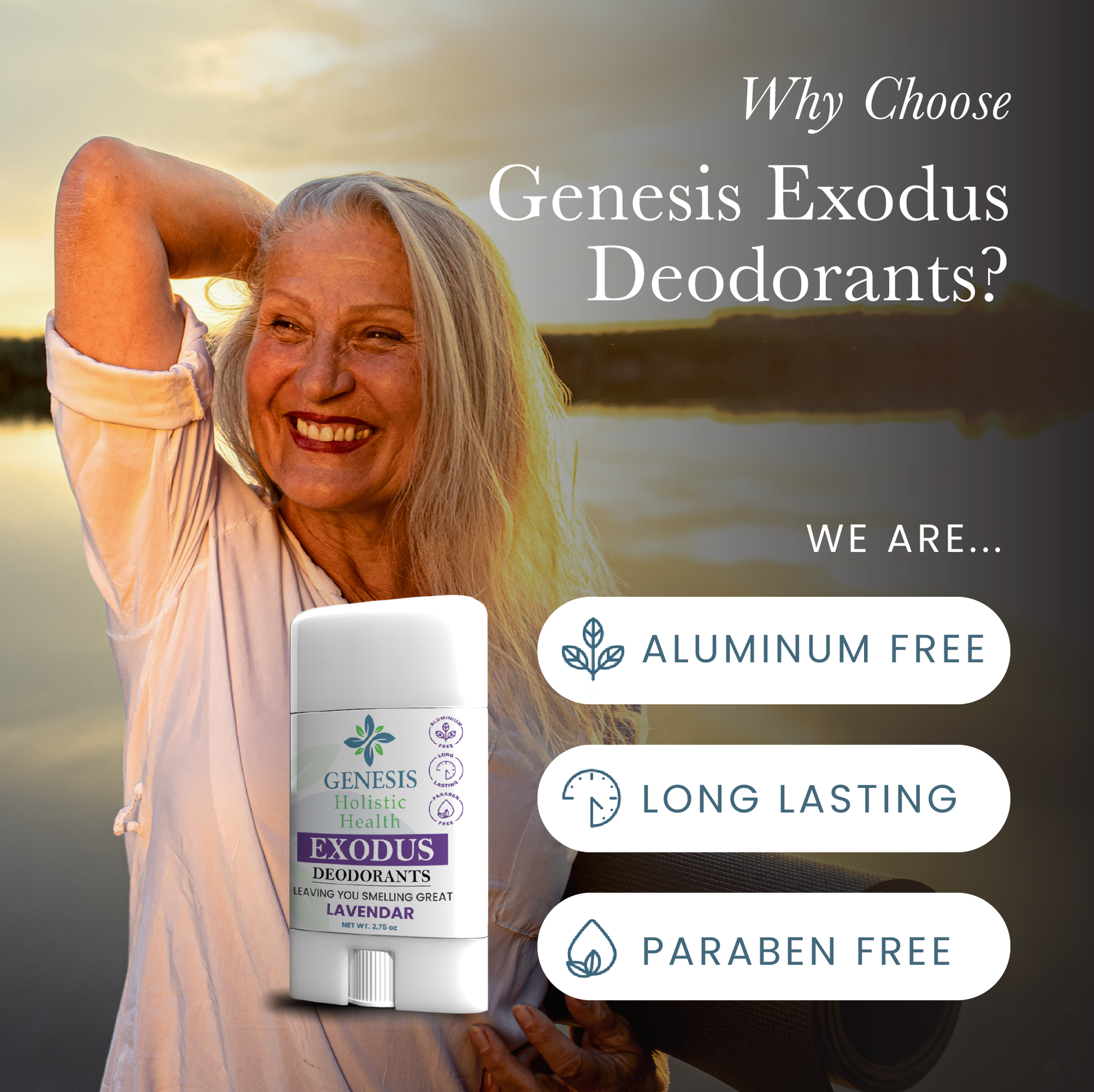 Reasons to choose Genesis Exodus Deodorant