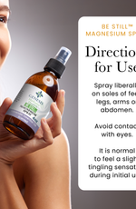 Be Still Magnesium Spray directions for use