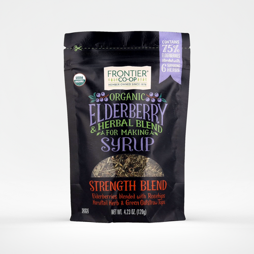 Frontier Co-op  Elderberry Syrup Strength Blend
